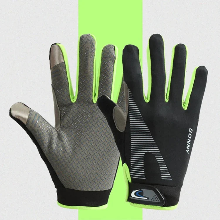 1 Par de Luvas de Ciclismo QX0002 Esportivas com Proteção Solar, Ecrã Tátil, Antiderrapantes, Resistentes ao Desgaste e Absorventes de Choque, L