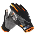 1 Par de Luvas de Ciclismo QX0002 Esportivas com Proteção Solar, Ecrã Tátil, Antiderrapantes, Resistentes ao Desgaste e Absorventes de Choque, L