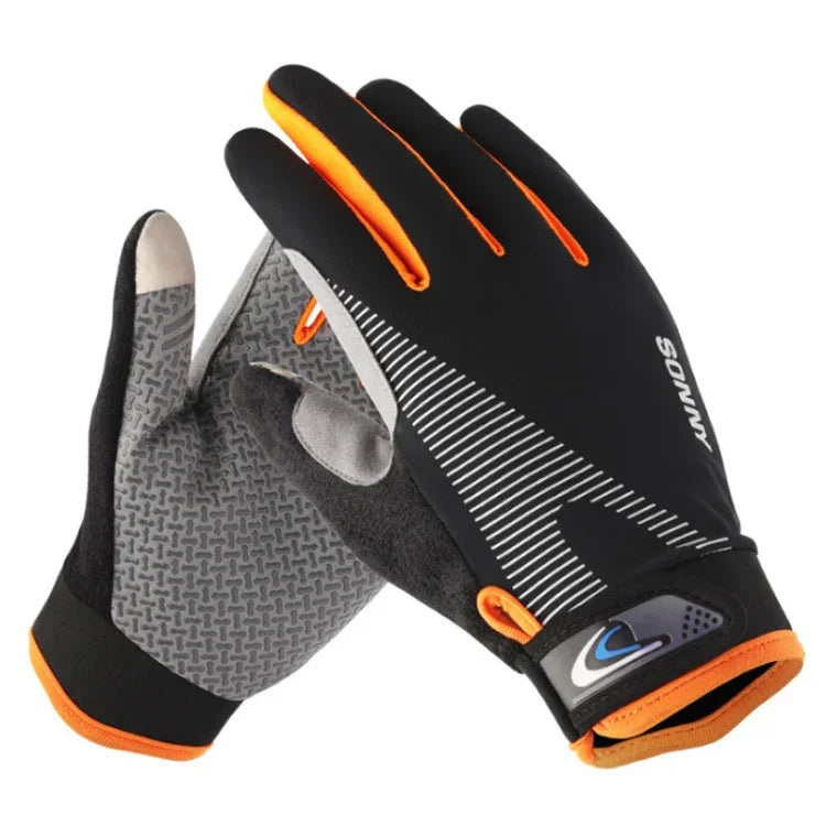 1 Par de Luvas de Ciclismo QX0002 Esportivas com Proteção Solar, Ecrã Tátil, Antiderrapantes, Resistentes ao Desgaste e Absorventes de Choque, L