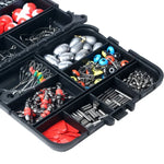 263 Peças / Conjunto T0196 Pequenos Acessórios de Pesca com Flutuador em Forma de Bola, Equipamento de Pesca com Pedra Flutuante
