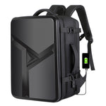 Mochila de Casca Rígida Expansível, Impermeável e de Grande Capacidade com Porta USB para Carregamento, 161 Cinzento Claro, 161 Preto, 161 Cinzento Escuro, 162 Preto, 162 Cinzento Profundo, 162 Cinzento Claro
