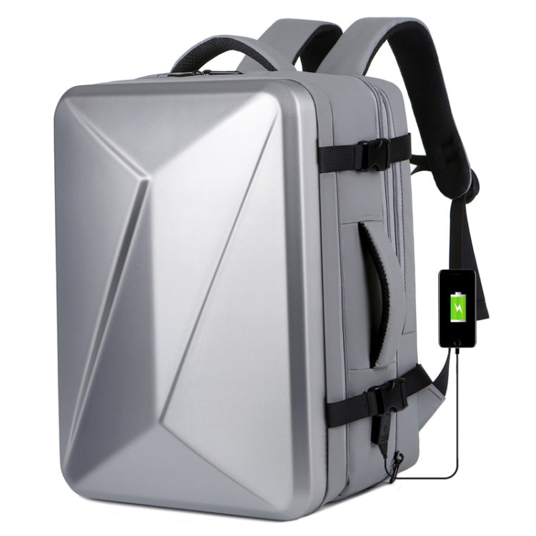 Mochila de Casca Rígida Expansível, Impermeável e de Grande Capacidade com Porta USB para Carregamento, 161 Cinzento Claro, 161 Preto, 161 Cinzento Escuro, 162 Preto, 162 Cinzento Profundo, 162 Cinzento Claro