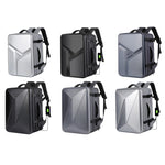 Mochila de Casca Rígida Expansível, Impermeável e de Grande Capacidade com Porta USB para Carregamento, 161 Cinzento Claro, 161 Preto, 161 Cinzento Escuro, 162 Preto, 162 Cinzento Profundo, 162 Cinzento Claro