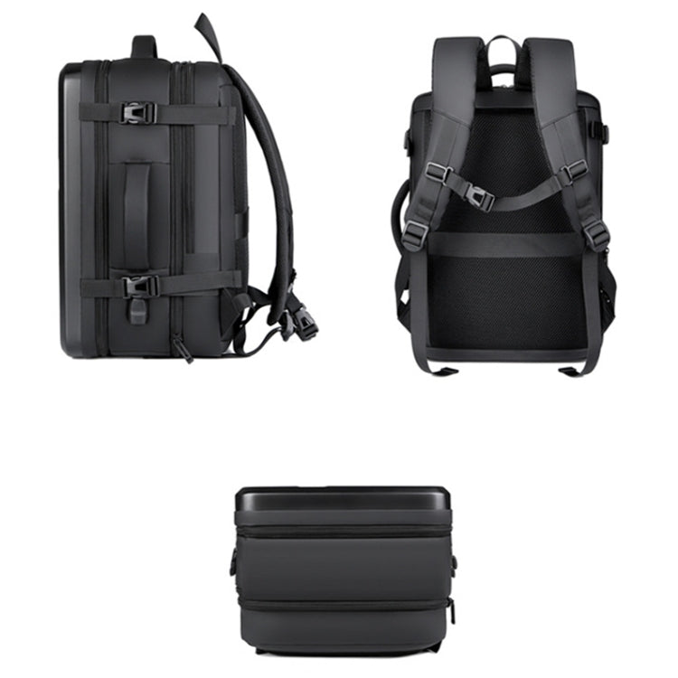Mochila de Casca Rígida Expansível, Impermeável e de Grande Capacidade com Porta USB para Carregamento, 161 Cinzento Claro, 161 Preto, 161 Cinzento Escuro, 162 Preto, 162 Cinzento Profundo, 162 Cinzento Claro