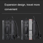 Mochila de Casca Rígida Expansível, Impermeável e de Grande Capacidade com Porta USB para Carregamento, 161 Cinzento Claro, 161 Preto, 161 Cinzento Escuro, 162 Preto, 162 Cinzento Profundo, 162 Cinzento Claro