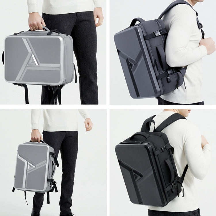 Mochila de Casca Rígida Expansível, Impermeável e de Grande Capacidade com Porta USB para Carregamento, 161 Cinzento Claro, 161 Preto, 161 Cinzento Escuro, 162 Preto, 162 Cinzento Profundo, 162 Cinzento Claro