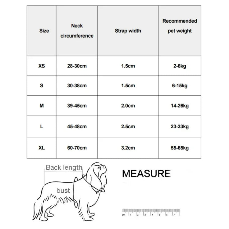 Colar de Pescoço para Cão em Rede de Favo de Mel Respirável Refletor Colar Anti-Estrangulamento, XS, S, M, L, XL
