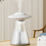 Humidificador FX-041 em Forma de OVNI com Luz Noturna USB, Branco Marfim, Verde Oceano, Azul Claro