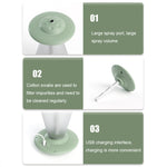 Humidificador FX-041 em Forma de OVNI com Luz Noturna USB, Branco Marfim, Verde Oceano, Azul Claro
