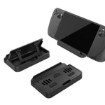 PGTECH suporte ajustável dobrável para consola Steam Deck + conjunto de autocolantes para trackpad, Suporte para consola PGTECH + autocolantes para trackpad