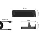 Suporte PGTECH para Consola Steam Deck com Cabo de Carregamento, Suporte PGTECH