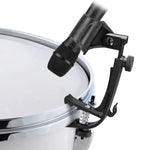 2 Peças de Suporte de Microfone com Clipe Ajustável para Aro de Bateria, M00661