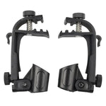 2 Peças de Suporte de Microfone com Clipe Ajustável para Aro de Bateria, M00661