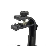 2 Peças de Suporte de Microfone com Clipe Ajustável para Aro de Bateria, M00661