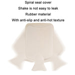 Detachable Washing Cloth Cover Rubber Hot Water Bag Can Be Intervened, Gray Clouds 1000ML
