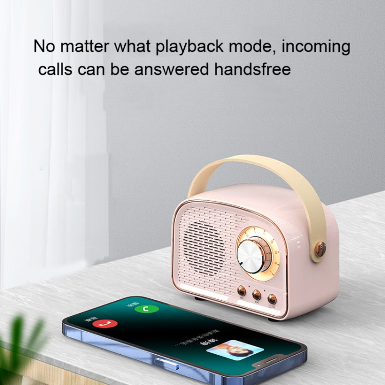DW21 Altifalante Rádio Vintage BT Suporte Cartão TF/U Disk para Reproduzir, Branco, Verde Escuro, Verde Claro, Rosa, Grão de Madeira