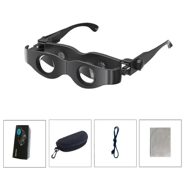 Binóculos de Pesca DM0125 3X com Foco Ajustável Tipo de Vidro, Capa Dura, Com Lente Polarizada Cinzenta, Com Lente Polarizada Amarela, Com Lente Polarizada Vermelha, Com Lente Cinzenta + Amarela, Com Lente Tricolor