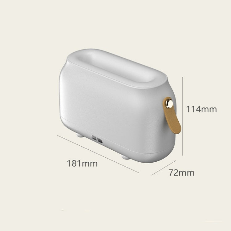 Humidificador Aromaterapia com Chama Simulada e Luz Ambiente para Quarto, Branco, Verde, Cinzento, 3 Cores (RGB)