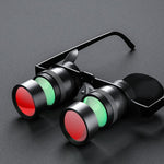 Binóculos de Pesca HD D-1548 10x com Foco Ajustável, Especificações:, Apenas Binóculos, Com Lente Polarizada Cinzenta, Com Lente Polarizada Amarela, Com Lente Polarizada Vermelha, Com Lente Polarizada Cinzenta+Amarela, Com Lente Polarizada Tricolor