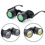 Binóculos de Pesca HD D-1548 10x com Foco Ajustável, Especificações:, Apenas Binóculos, Com Lente Polarizada Cinzenta, Com Lente Polarizada Amarela, Com Lente Polarizada Vermelha, Com Lente Polarizada Cinzenta+Amarela, Com Lente Polarizada Tricolor