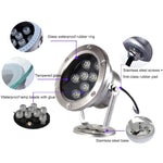 Luz LED Subaquática para Piscina, Lago de Peixes, Fonte, Impermeável para Paisagismo, 36W
