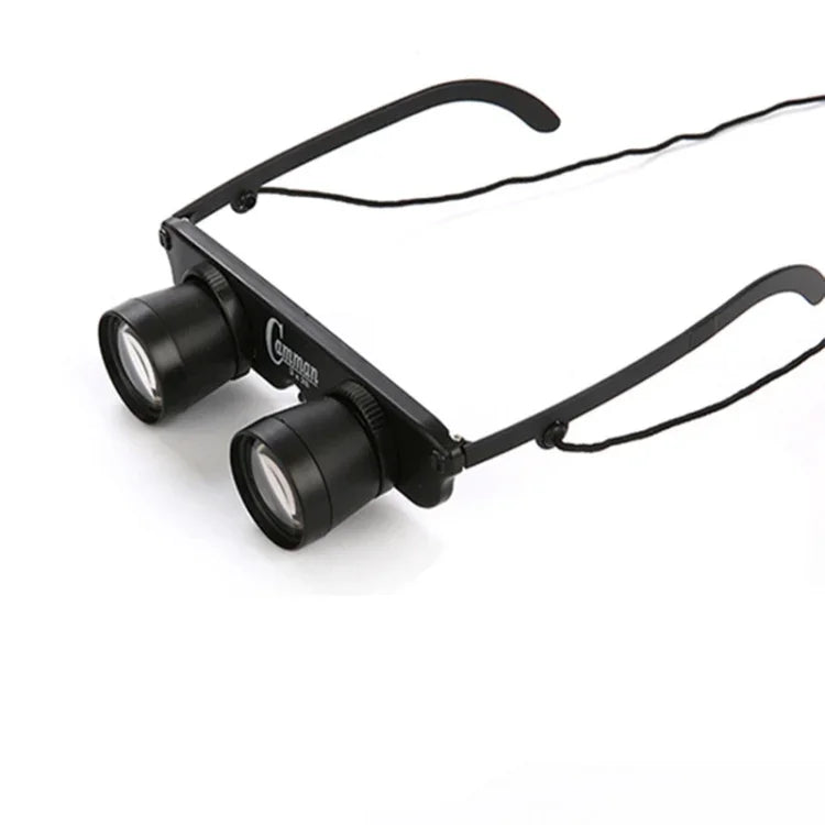 Binóculos de Pesca Camman 3 x 28 com Foco Ajustável Tipo de Vidro, Especificações:, Apenas Binóculos, Com Estojo para Óculos com Fecho