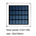 Lâmpada de Coluna Solar Exterior TS-S5306 IP68 à Prova de Água para Relvado e Jardim, Estilo:, Interruptor de Três Cores, Gradiente RGB + Cor Fixa