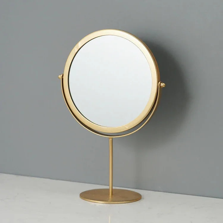Espelho de Maquilhagem de Secretária Simples e Portátil, Espelho Giratório para Vestir, Estilo:, Modelo Alto Dourado, Modelo com Suporte Dourado, Modelo Alto Preto, Modelo com Suporte Preto