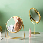 Espelho de Maquilhagem de Secretária Simples e Portátil, Espelho Giratório para Vestir, Estilo:, Modelo Alto Dourado, Modelo com Suporte Dourado, Modelo Alto Preto, Modelo com Suporte Preto