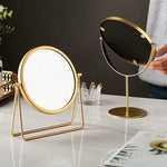 Espelho de Maquilhagem de Secretária Simples e Portátil, Espelho Giratório para Vestir, Estilo:, Modelo Alto Dourado, Modelo com Suporte Dourado, Modelo Alto Preto, Modelo com Suporte Preto