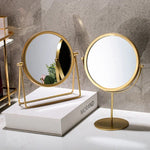 Espelho de Maquilhagem de Secretária Simples e Portátil, Espelho Giratório para Vestir, Estilo:, Modelo Alto Dourado, Modelo com Suporte Dourado, Modelo Alto Preto, Modelo com Suporte Preto