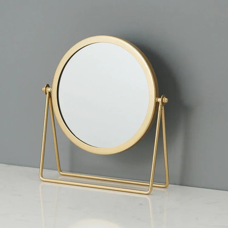 Espelho de Maquilhagem de Secretária Simples e Portátil, Espelho Giratório para Vestir, Estilo:, Modelo Alto Dourado, Modelo com Suporte Dourado, Modelo Alto Preto, Modelo com Suporte Preto