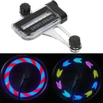 Luz de Raios Coloridos de Fios de Aço para Bicicleta de Montanha Hot Wheels Dupla Face, A02