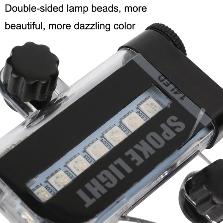 Luz de Raios Coloridos de Fios de Aço para Bicicleta de Montanha Hot Wheels Dupla Face, A02
