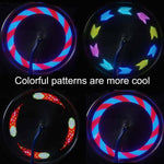 Luz de Raios Coloridos de Fios de Aço para Bicicleta de Montanha Hot Wheels Dupla Face, A02