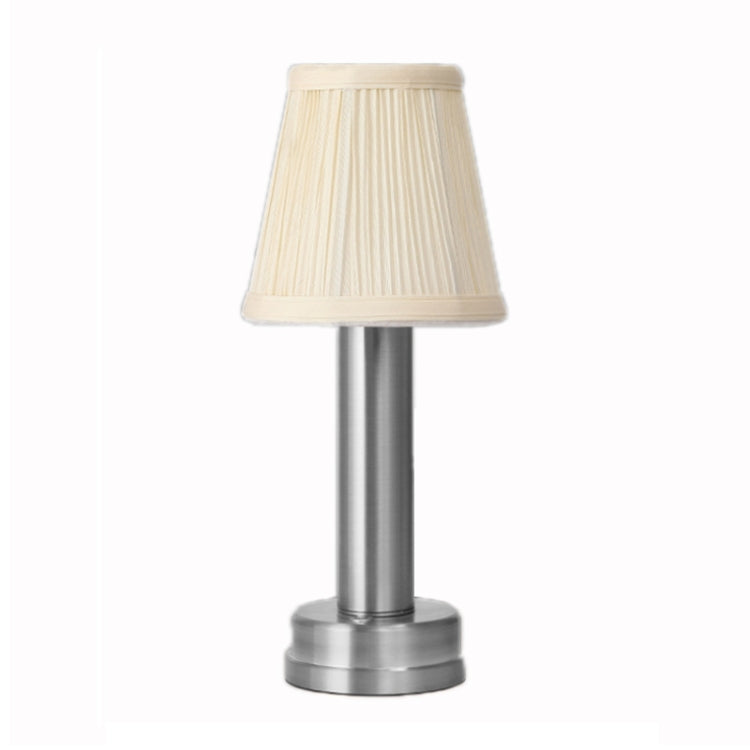 Luz Ambiente LED USB para Carregamento Pequena Luz Noturna de Cabeceira, Prateado, Dourado