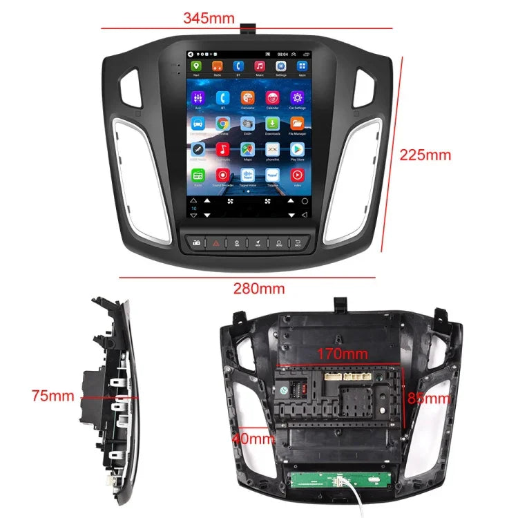 Para Ford Focus Máquina Integrada Android WiFi para Carro de 9,7 Polegadas, Estilo:, Standard, Standard+4 Câmaras de Luz, Standard+12 Câmaras de Luz