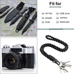 QD-258 Cordão Multifuncional para Exterior com Fivela Metálica Trançada à Mão para Paraquedistas, Cordões para Paraquedistas QD-258 (Vermelho), Cordões para Paraquedistas QD-258 (Preto), Cordões para Paraquedistas QD-258 (Azul Escuro)