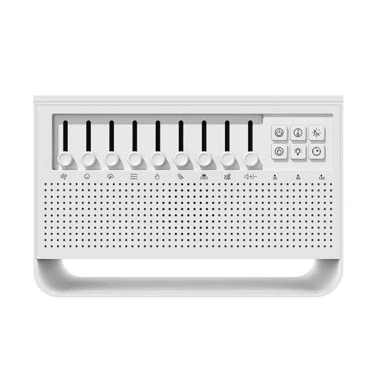 Instrumento de Sono com Ruído Branco, Humidificador Ultrassónico com Simulação de Chama, Ruído Branco