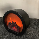 Ornamentos de Luz de Lareira com Interruptor Táctil de Chama Simulada
