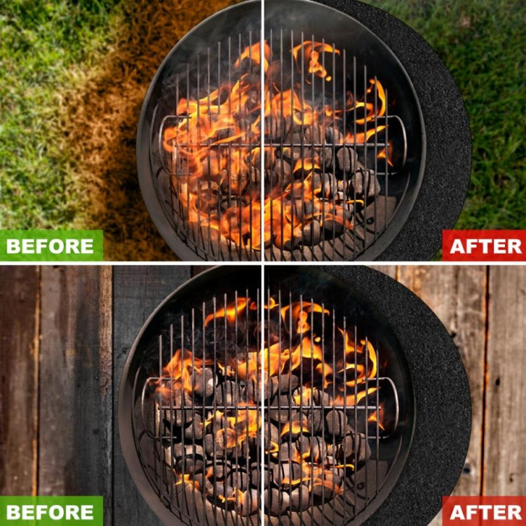 Fireproof Grill Mat Fiberglass High Temperature Resistant Camping Mat, 24 Inches, 32 Inches, 36 Inches