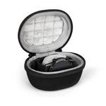 Estojo de Armazenamento EVA para Smartwatch Bolsa Universal de Armazenamento para Relógio em Pêlo com Mosquetão, Preto, Azul, Laranja