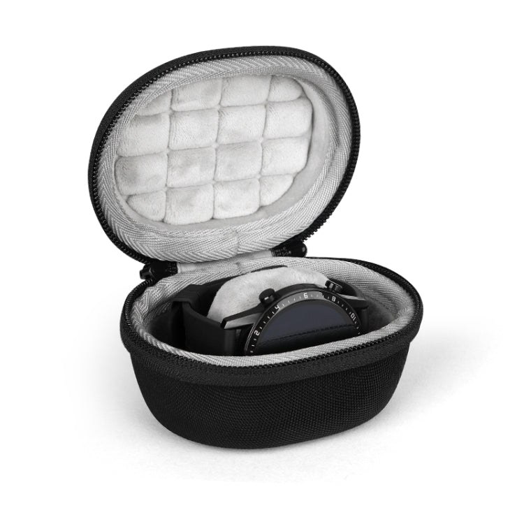 Estojo de Armazenamento EVA para Smartwatch Bolsa Universal de Armazenamento para Relógio em Pêlo com Mosquetão, Preto, Azul, Laranja
