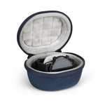 Estojo de Armazenamento EVA para Smartwatch Bolsa Universal de Armazenamento para Relógio em Pêlo com Mosquetão, Preto, Azul, Laranja