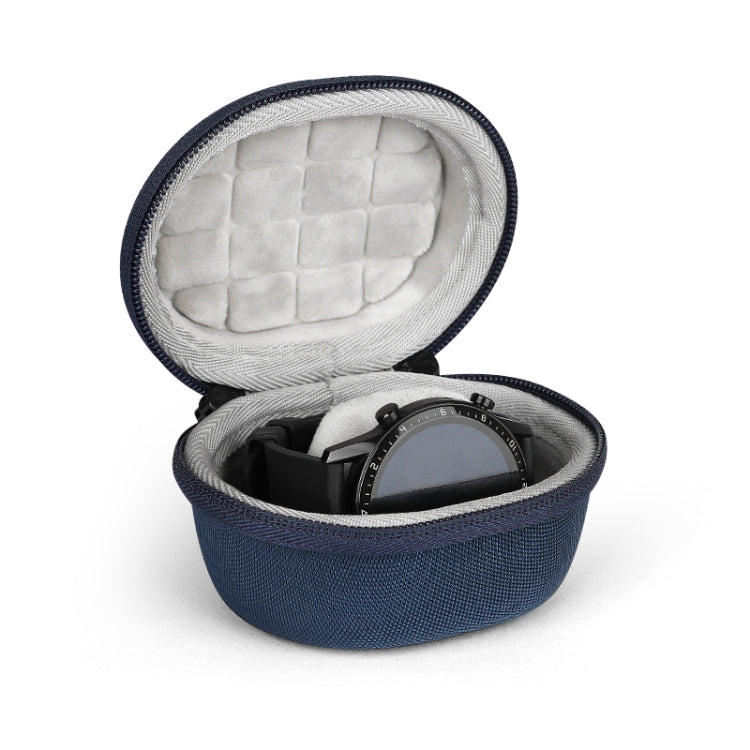 Estojo de Armazenamento EVA para Smartwatch Bolsa Universal de Armazenamento para Relógio em Pêlo com Mosquetão, Preto, Azul, Laranja