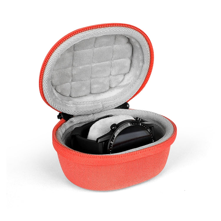 Estojo de Armazenamento EVA para Smartwatch Bolsa Universal de Armazenamento para Relógio em Pêlo com Mosquetão, Preto, Azul, Laranja