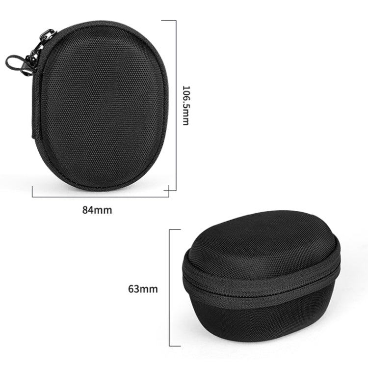 Estojo de Armazenamento EVA para Smartwatch Bolsa Universal de Armazenamento para Relógio em Pêlo com Mosquetão, Preto, Azul, Laranja