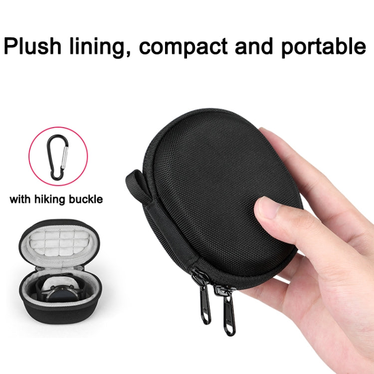 Estojo de Armazenamento EVA para Smartwatch Bolsa Universal de Armazenamento para Relógio em Pêlo com Mosquetão, Preto, Azul, Laranja