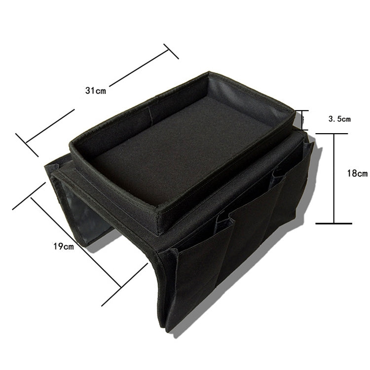 Bolsa de Pendurar para Braço de Sofá em Tecido Oxford SF001, Armazenamento Doméstico, Tecido Oxford Bege, Tecido Oxford Preto, Tecido Oxford Castanho