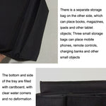 Bolsa de Pendurar para Braço de Sofá em Tecido Oxford SF001, Armazenamento Doméstico, Tecido Oxford Bege, Tecido Oxford Preto, Tecido Oxford Castanho